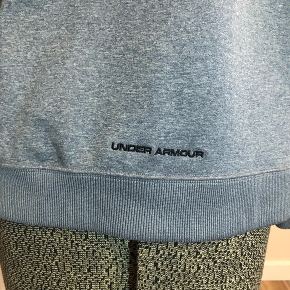 Heather Gunmetal Under Armour Zip Up Sweatshirt - Picture 5 of 8